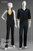 Casino 47 - Female Halter Vest: F70216 Pants: F90330, Male Shirt: M100444 Pants: M80333