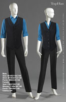 Casino 146 - Male Vest: F140211A Shirt: M100447C Pants: M80333, Female Vest: F40212A Blouse: F140434 Pants: F90350