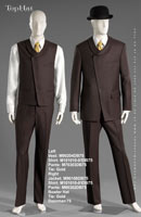 Doorman 74 - Left Vest: M90204 Shirt: 101010-01 Pants: M70303 Tie: Gold, Right Jacket: M90108 Shirt: 101010-01 Pants: M80302 Hat: Bowler Tie: Gold