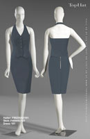 Dress 101 - Halter: F80258A Skirt: F40906