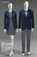 FrontDesk 8 - Female Jacket: F40115A Dress:140614A, Male Jacket: M40130G Shirt: M90489 Pants: M90354