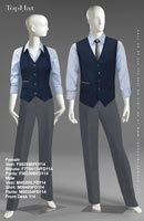 FrontDesk 114 - Female Vest: F80259B Blouse: F770413 Pants: F90330, Male Vest: M40208L Shirt: M90489 Pants: M90354