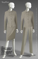 FrontDesk 48 - Left Jacket: F110129 Skirt: F90818, Right Jacket: F110129 Pants: F90352