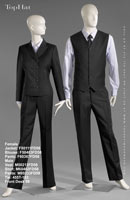FrontDesk 58 - Female Jacket: F80111 Blouse: F50403 Pants: F60367, Male Vest: M50212 Shirt: M60402 Pants: M80333 Tie: 455T-183
