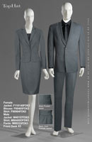 FrontDesk 63 - Female Jacket: F110140 Blouse: F60405 Skirt: F90904, Male Jacket: M40157 Shirt: M90489D Pants: M80333