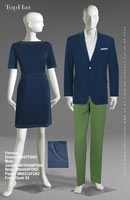 FrontDesk 92 - Female Dress: F90367, Male Jacket: M110160 Shirt: M90489 Pants: M80333