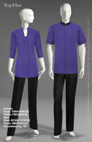 Housekeeping 132 - Female Tunic: F80411H Pants: F90350, Male Shirt: M100475C Pants: M80333