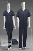Housekeeping 142 - Female Tunic: F150410 Pants: F60360B, Male Shirt: M150404 Pants: M70305E