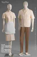 Housekeeping 16 - Female Dress: F60638 Apron: N90807A, Male Shirt: M50442 Pants: M80333