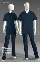 Housekeeping 60 - Female Tunic: F80476 Pants: F80355, Male Shirt: M90406 Pants: M80333