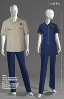 Housekeeping 61 - Male Shirt: M70403 Pants: M80333, Female Blouse: F60462 Pants: F80355