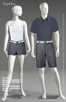 Resort 11 - Female Blouse: F140503 Skirt: F140312, Male Shirt: M140523 Shorts: M80318