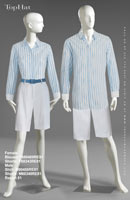 Resort 81 - Female Blouse: F880469 Shorts: F60343 Male Shirt: M90488 Shorts: M60349