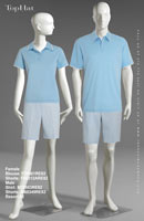 Resort 82 - Female Blouse: F70501 Shorts: F80312A Male Shirt: M70503 Shorts: M60349