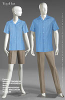 Resort 89 - Female Blouse: F70434 Pants: F60306 Male Shirt: M60492 Pants: M80333
