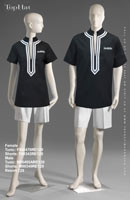Resort 129 - Female Tunic: F880476 Shorts: F60343, Male Tunic: M90495A Shorts: M90349