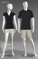 Resort 130 - Female Blouse: F90503 Shorts F90353, Male Shirt: M40502 Shorts: M80336