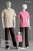 Resort 138 - Male Shirt: M80473 Pants: M60320, Female Blouse: F80497 Pants: F60305
