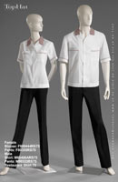 Restaurant Shirt 75 - Female Blouse: F880444 Pants: F80355, Male Shirt: M60406A Pants: M80333