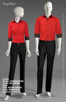 Restaurant Shirt 98 - Female Blouse: F880486A Pants: F90330, Male Shirt: M100411B Pants: M80333