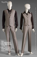 Restaurant Vest 59 - Male Vest: M60246 Shirt: M50416 Pants: M80333 Female Vest: F80252 Blouse: F70432 Pants: F60367
