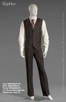 Restaurant Vest 75 - Vest: M90228A Shirt: M60453 Pants: M80333 Tie: Brown/silver herringbone