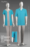 Spa 152 - Female Tunic: F880461 Pants: F70302, Male Shirt: M100403 Pants: M70303